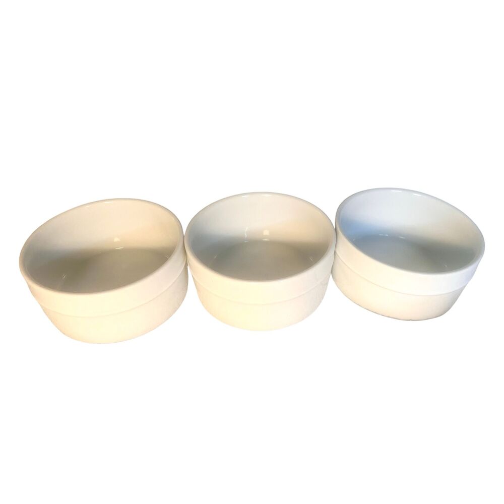 Set of  3 White  Home Trends CANOPY Fruit / Cereal Bowls